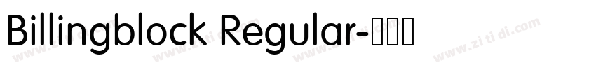 Billingblock Regular字体转换